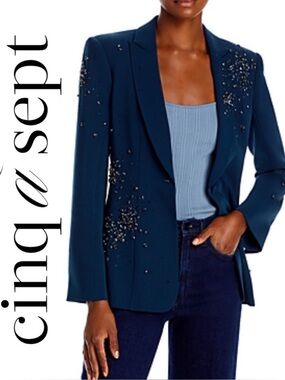 Cinq A Sept Cheyenne Rhinestone Blazer
